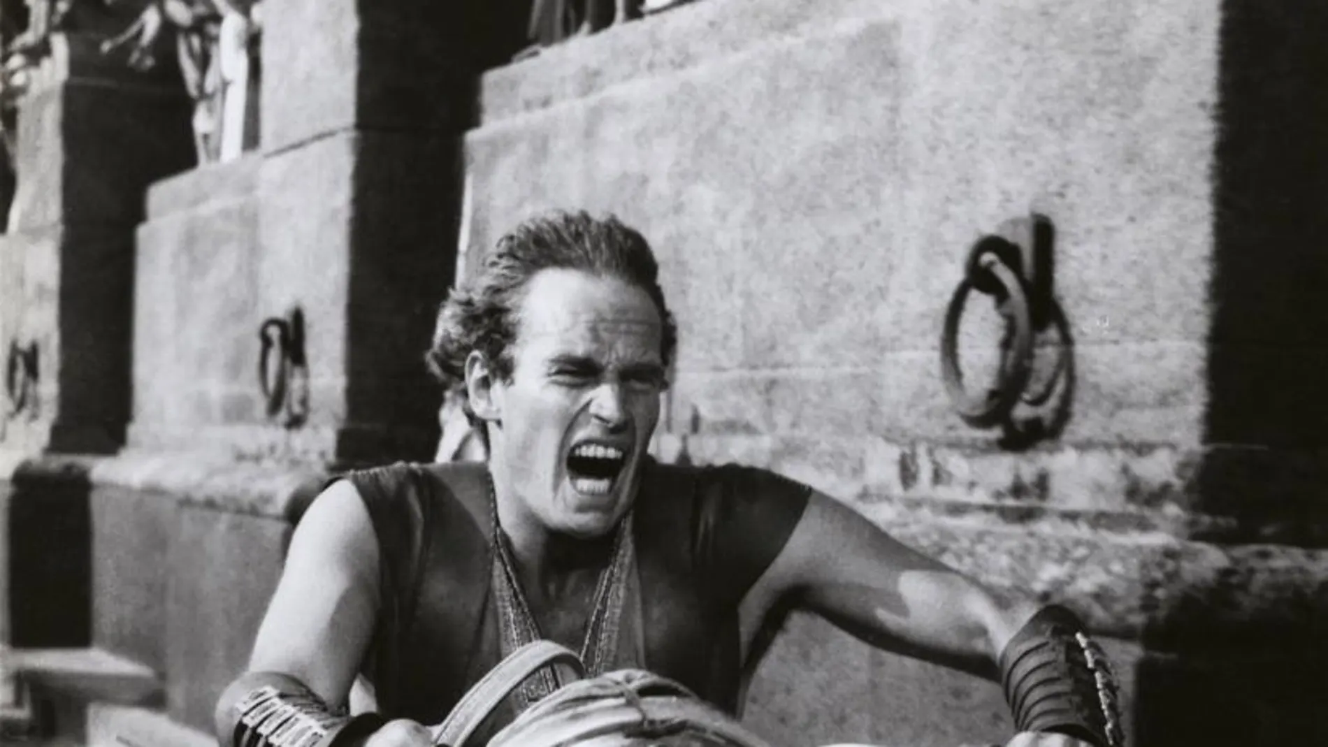 Charlton Heston, en Ben-Hur con una de sus cuádrigas