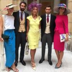 Lomana junto a su familia, en la boda de su sobrino Guillermo