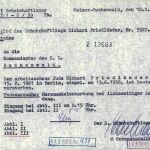 Muerte documentada. Este certificado demuestra que Richard Friedlander, del que consta su origen judío, falleció en 1939 en Buchenwald