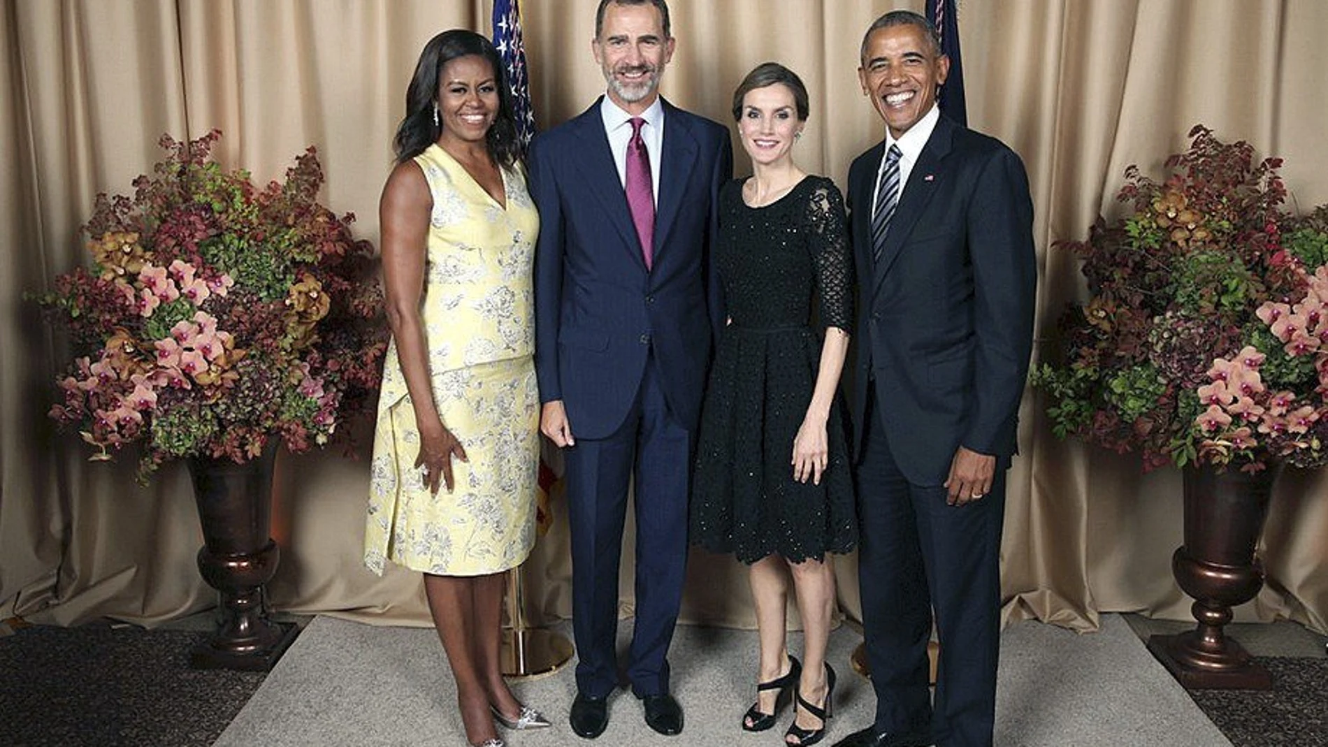 La recepción de Obama y los Reyes ayer en Nueva York