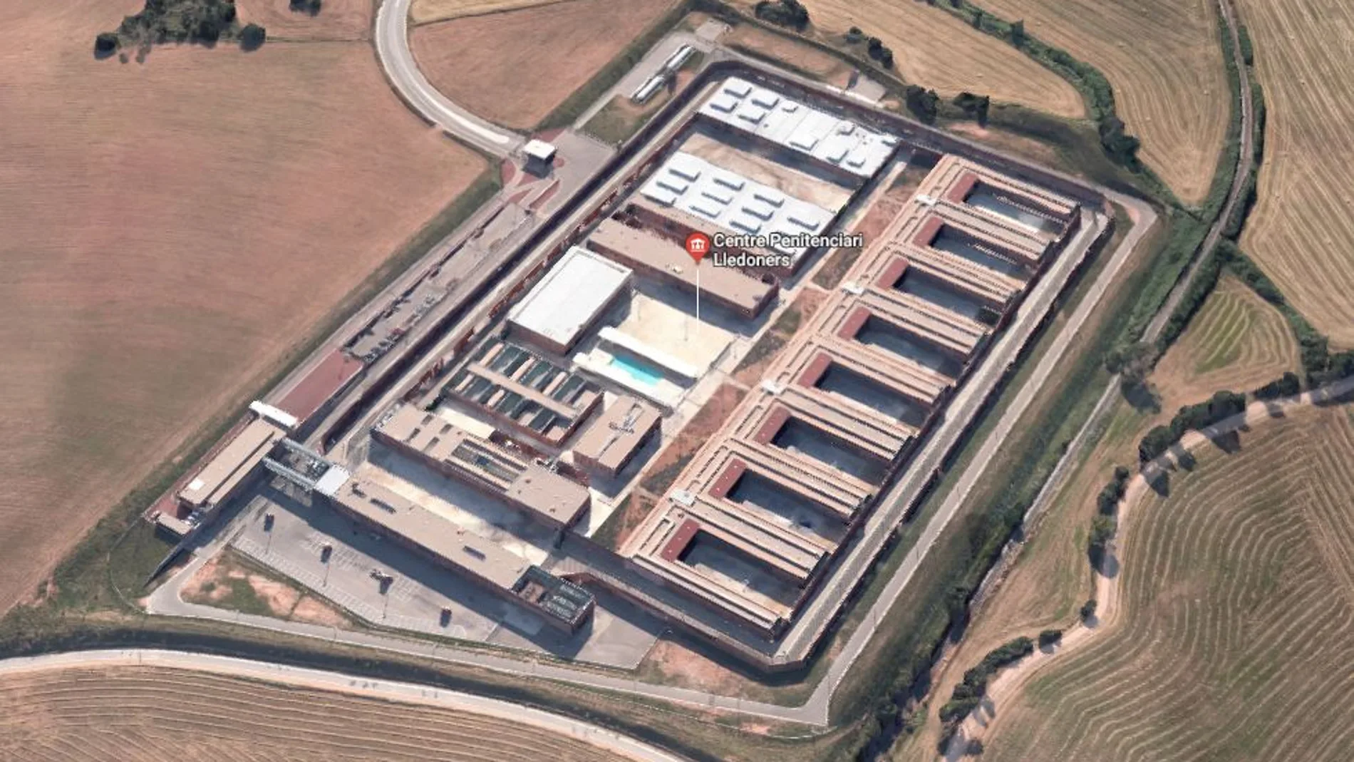 Cárcel de Lledoners, situado a 70 kilómetros de Barcelona, junto a la C-55, a la altura de Sant Joan de Vilatorrada. (Google Maps)
