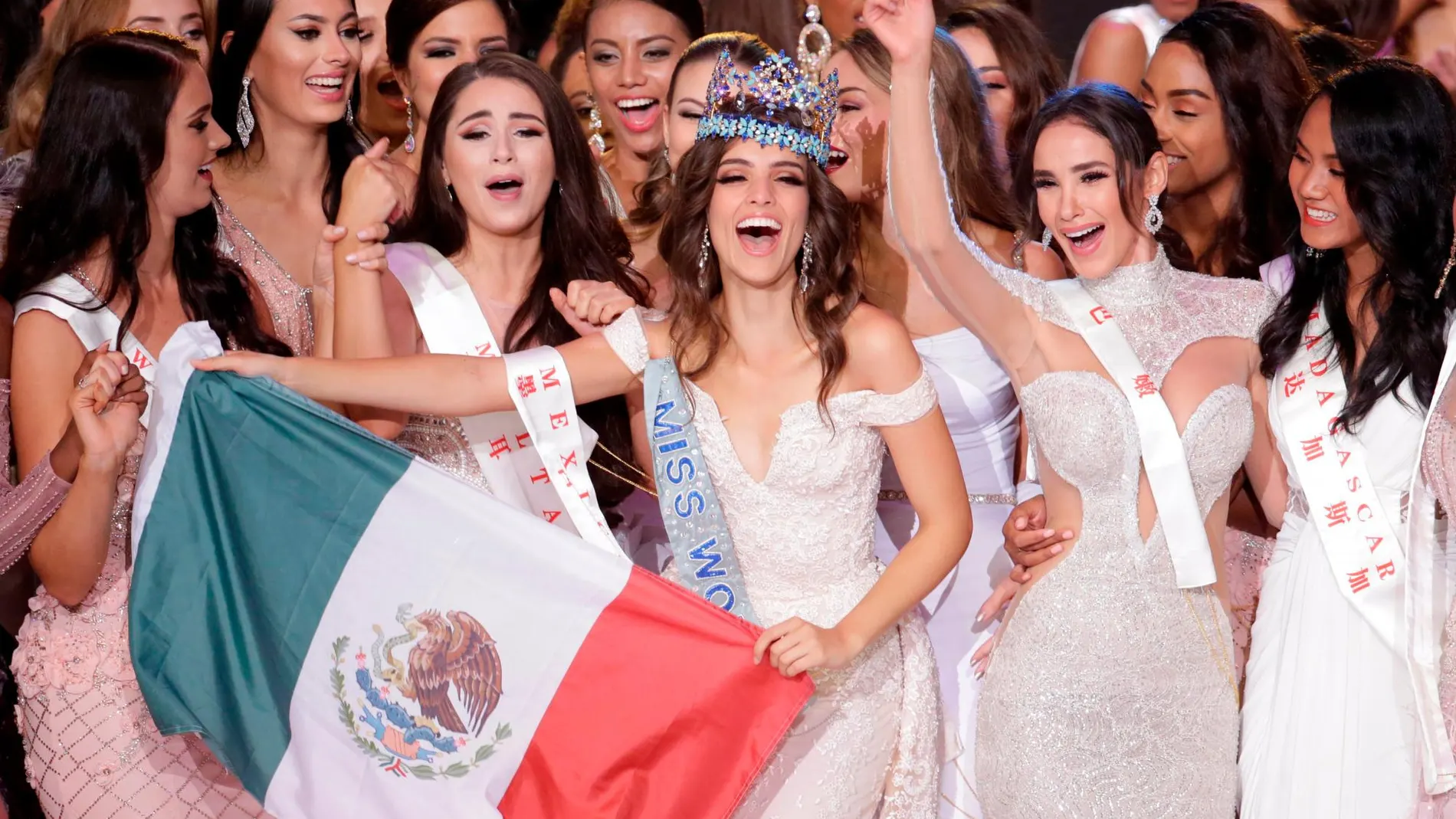 Miss Méjico, Vanessa Ponce de Leon, celebrando tras ganas Miss Mundo 2018 / REUTERS