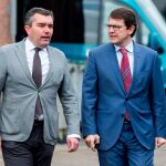 El presidente del PPCyL, Alfonso Fernández Mañueco, mantiene una reunión con el de Fecalbus, Gerardo Salgado
