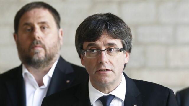 Carles Puigdemont y Oriol Junqueras / Efe