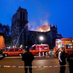 La catedral de Notre Dame, en llamas