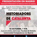 Madrid acogerá la presentación de «Historiadores de Cataluña»