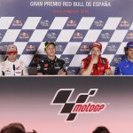 Masiá, Márquez, Rossi, Dovizioso, Rins y Miller, en Jerez