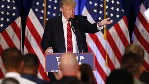 Donald Trump, en plena campaña.
