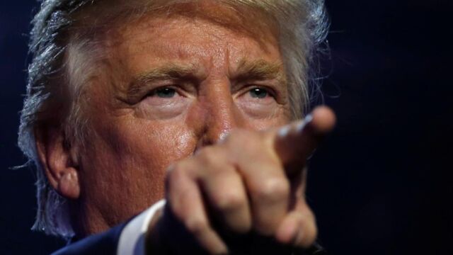 Donald Trump en un acto en Edison, New Jersey.