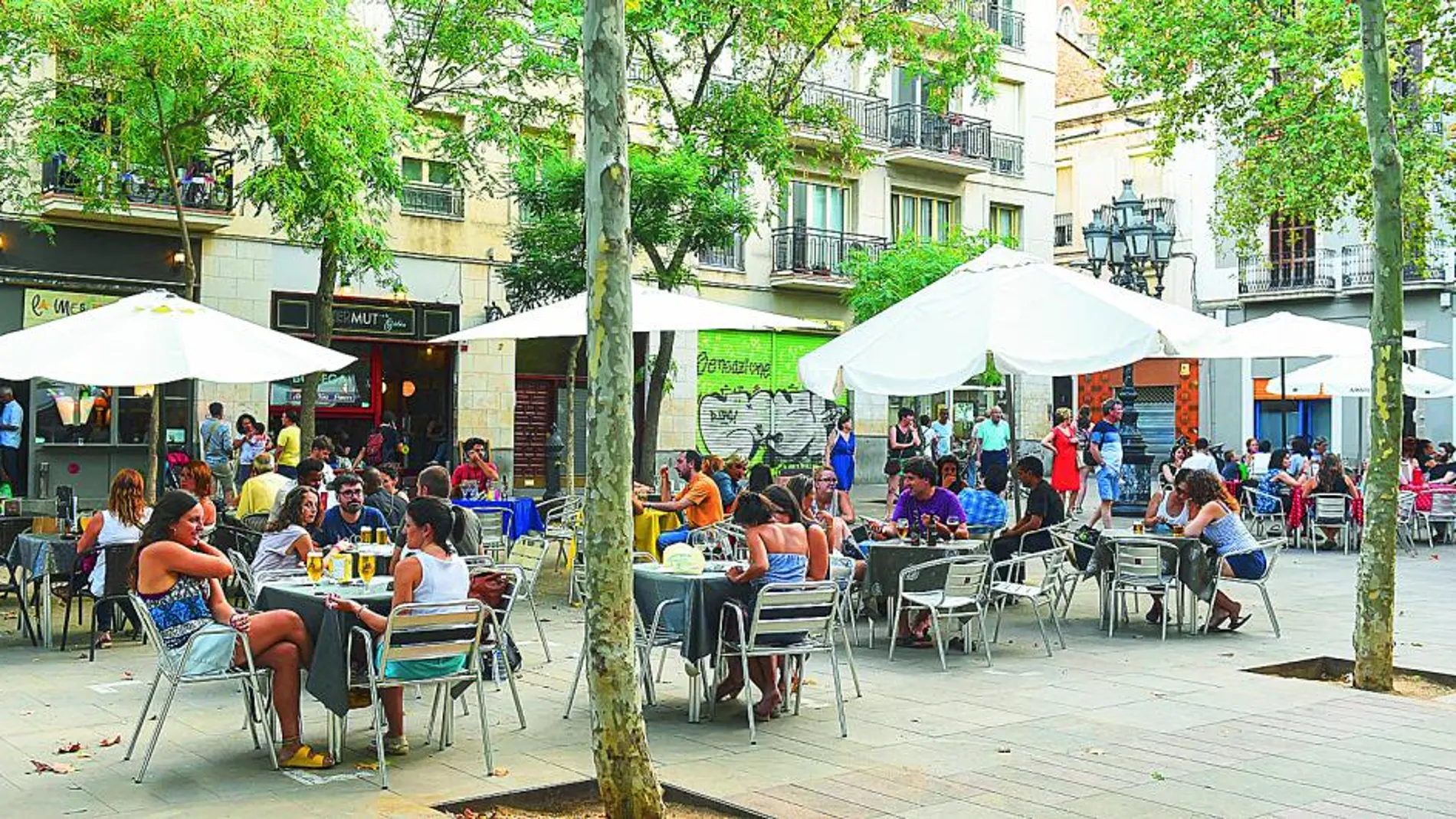 Las terrazas están en pie de guerra desde hace años e incluso el abril pasado montaron una huelga en Poblenou.