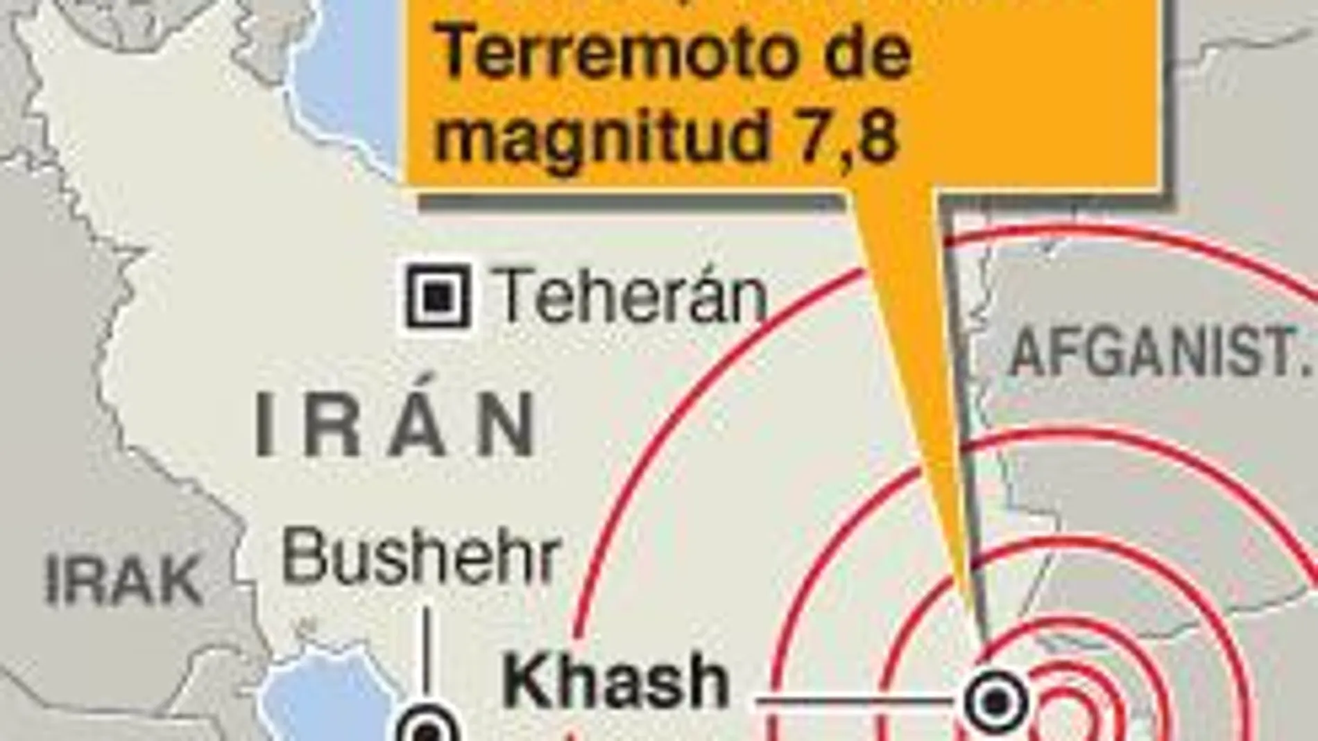 Irán asegura que no ha habido muertos por el terremoto