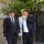 Carles Puigdemont y Oriol Junqueras, en una imagen de archivo