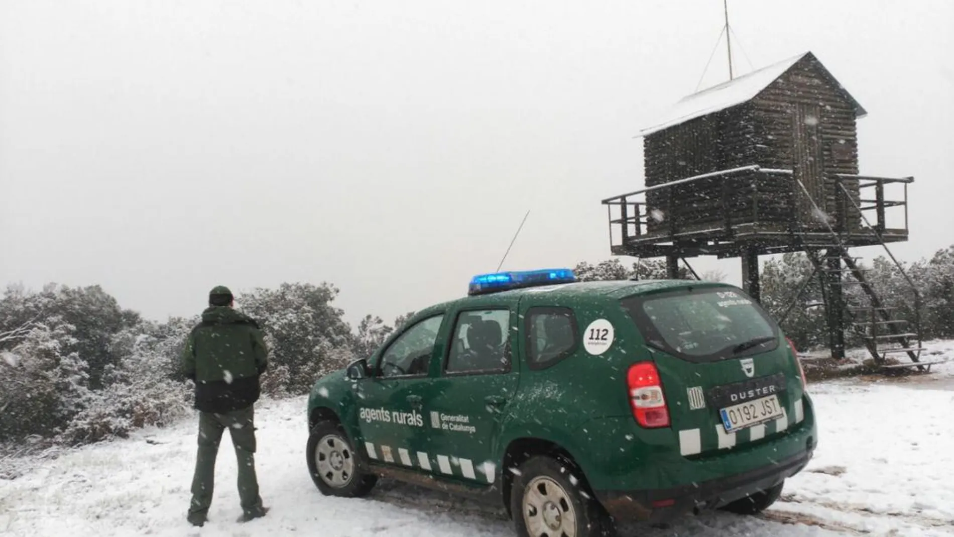 Protección Civil de la Generalitat tuvo que desplegar a sus efectivos debido al temporal de nieve y lluvia