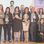 Imagen de todos los premiados junto a Enrique Ruiz Escudero, consejero de Sanidad de la comunidad de Madrid, que asistió al acto.