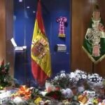 Ramos de Flores en la sede de la Guardia Civil en Barcelona