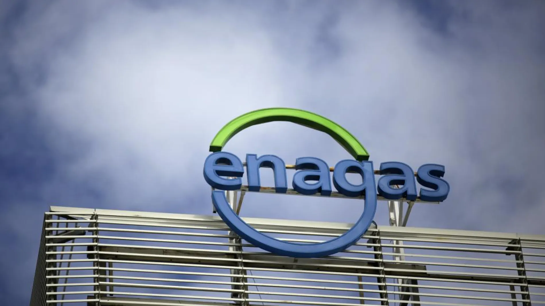 Logotipo de Enagas en su sede de Madrid