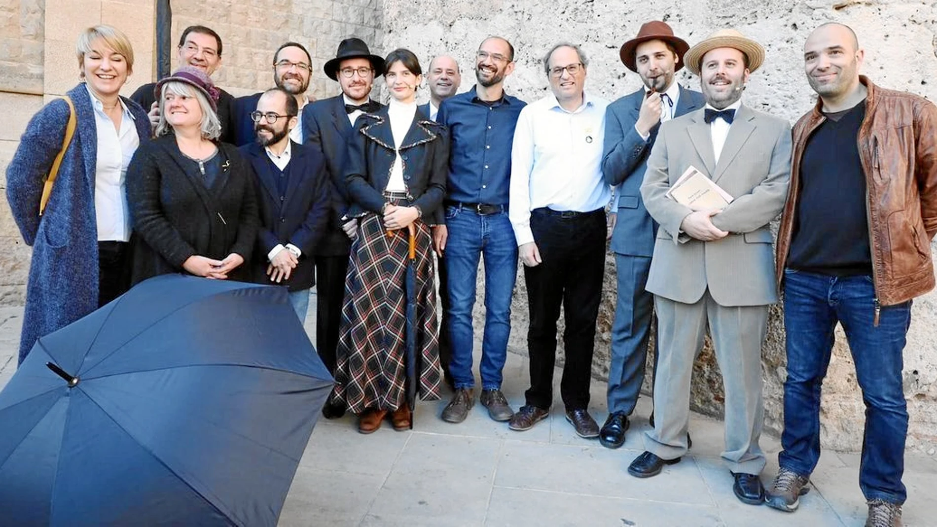 El president de la Generalitat, Quim Torra, ayer en un acto en Sabadell