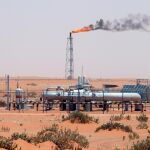 Un campo petrolero cerca a Riad (Arabia Saudí)