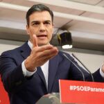 El secretario general del PSOE, Pedro Sánchez