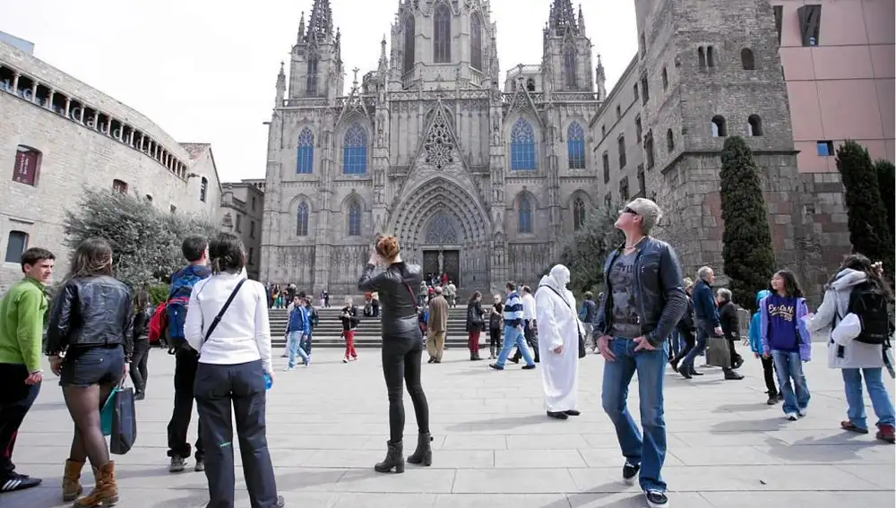La Catedral de Barcelona, uno de los destinos favoritos de los turistas.