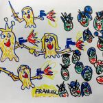 El dibujo de Francesc explica de una manera simple la clave del tratamiento contra el linfoma y tumores cancerígenos armar a las células buenas hasta los dientes para combatir las células cancerígenas