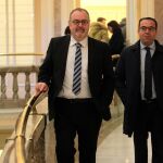 El consejero de Educación, Fernando Rey, junto a Ángel Miguel Vega momentos antes de acudir a la Conferencia Sectorial celebrada en Madrid