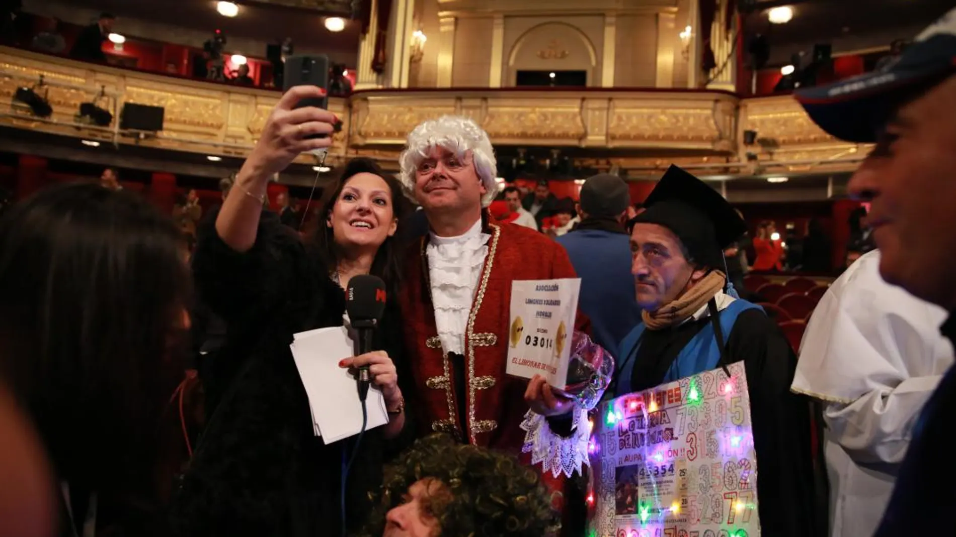 Sorteo de la Lotería de Navidad en el Teatro Real