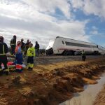 El tren Málaga-Sevilla descarriló a la altura del kilómetro 19, en Arahal