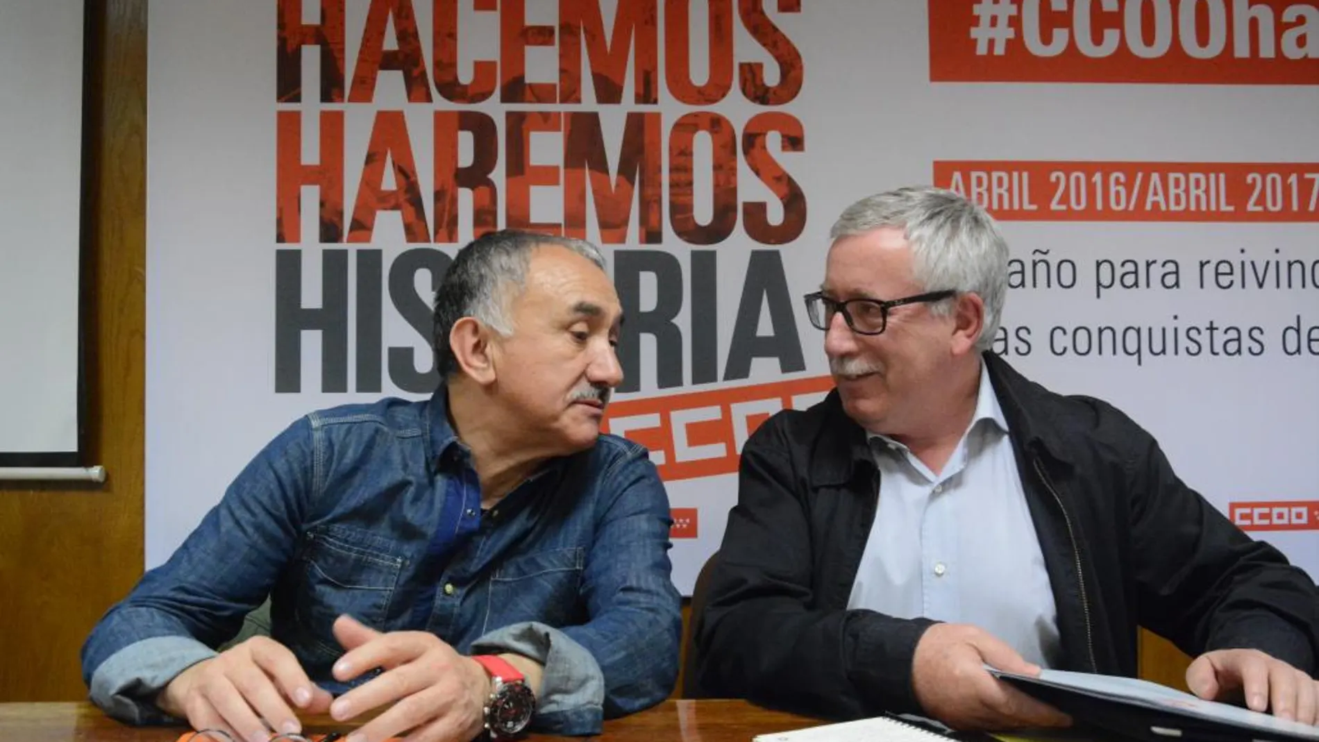 El secretario general de CC OO, Ignacio Fernández Toxo, desató las hostilidades al término de la reunión del jueves
