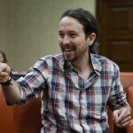 El líder de Podemos, Pablo Iglesias
