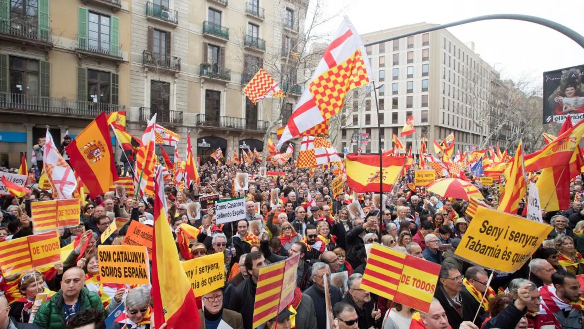 Movilización de Tabarnia en Barcelona