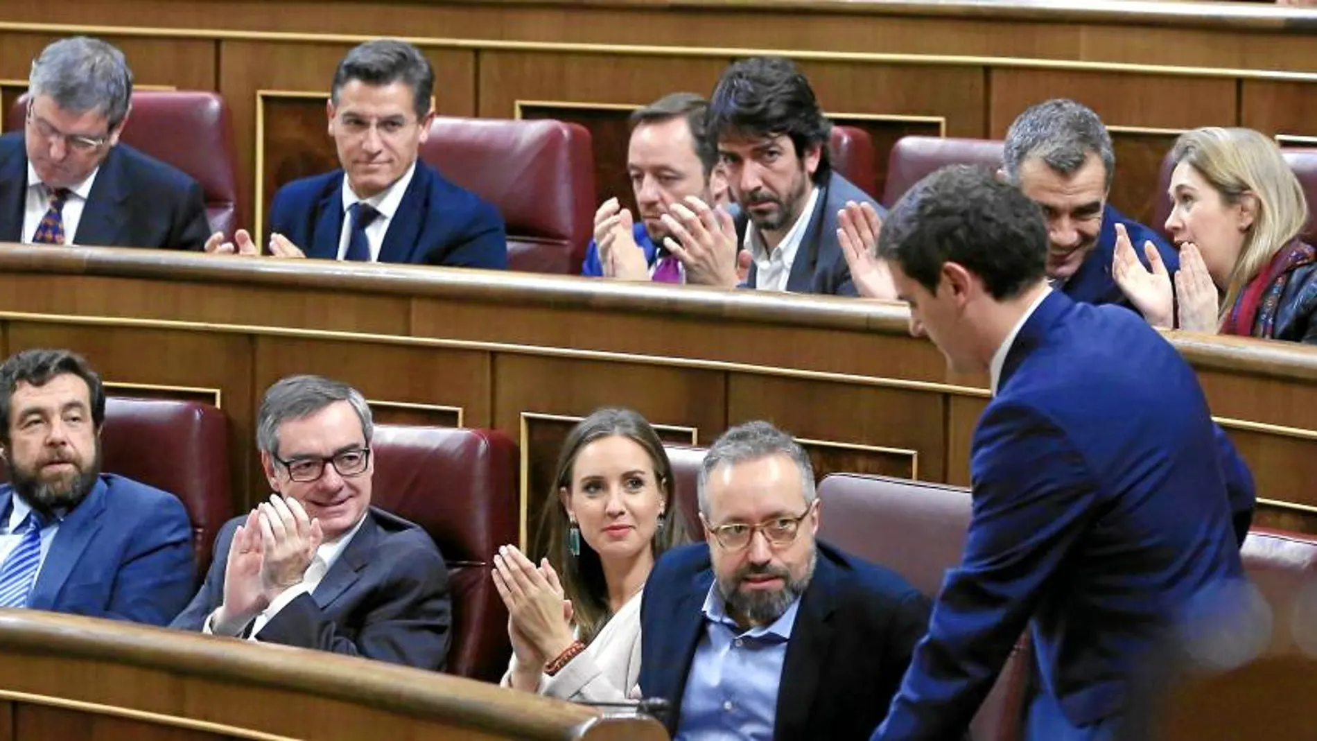 El líder de Ciudadanos, Albert Rivera, ayer en Congreso de los Diputados