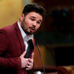 El portavoz adjunto de ERC en el Congreso, Gabriel Rufián