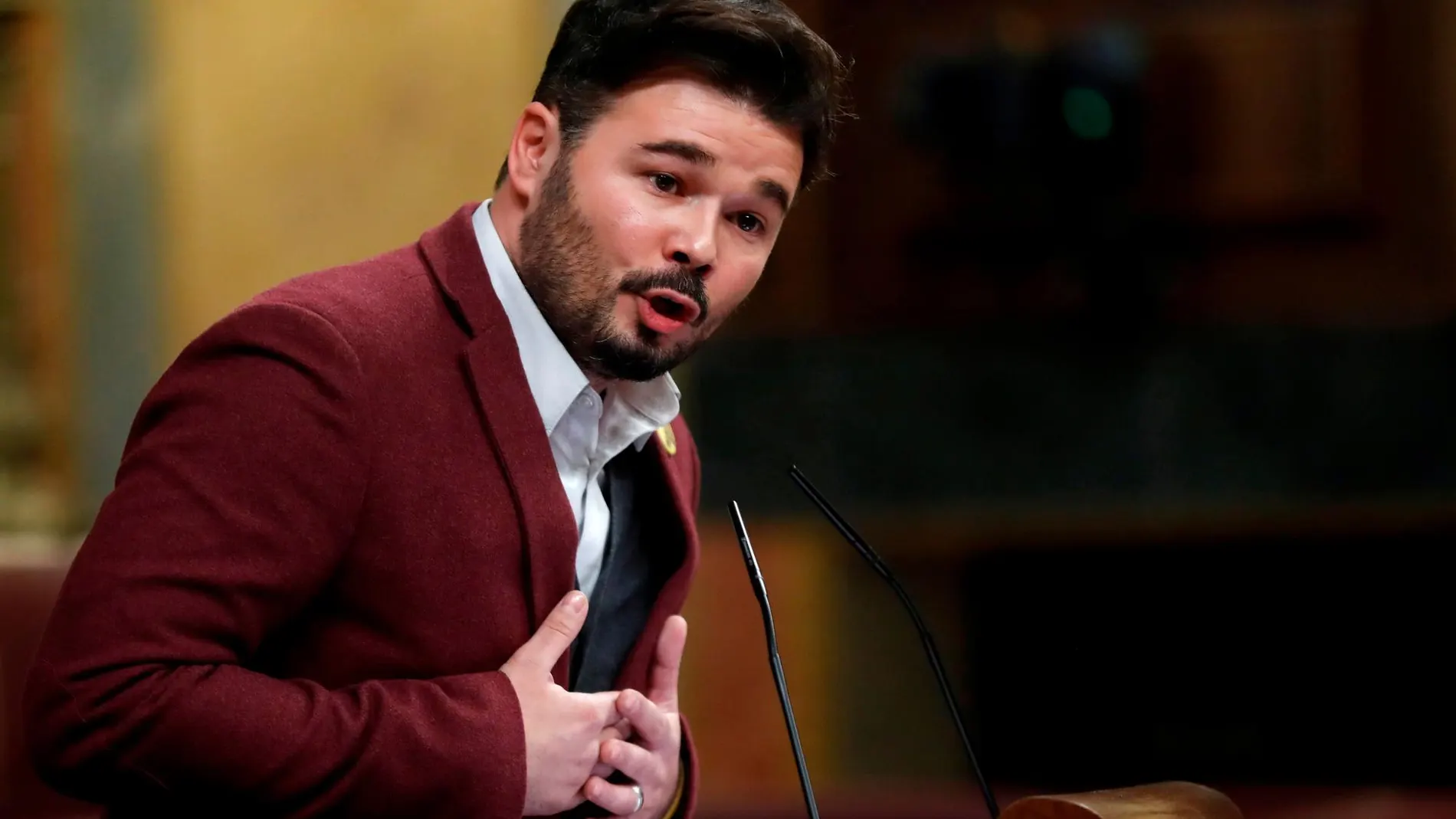 El portavoz adjunto de ERC en el Congreso, Gabriel Rufián