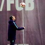 Valverde, en el entrenamiento