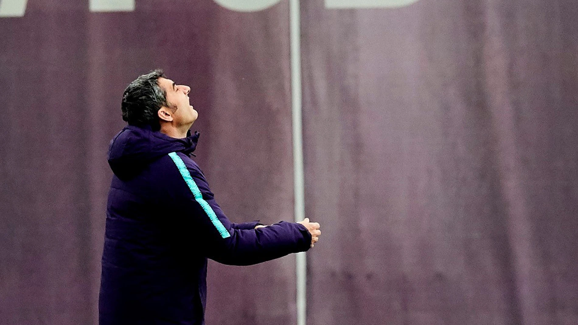 Valverde, en el entrenamiento