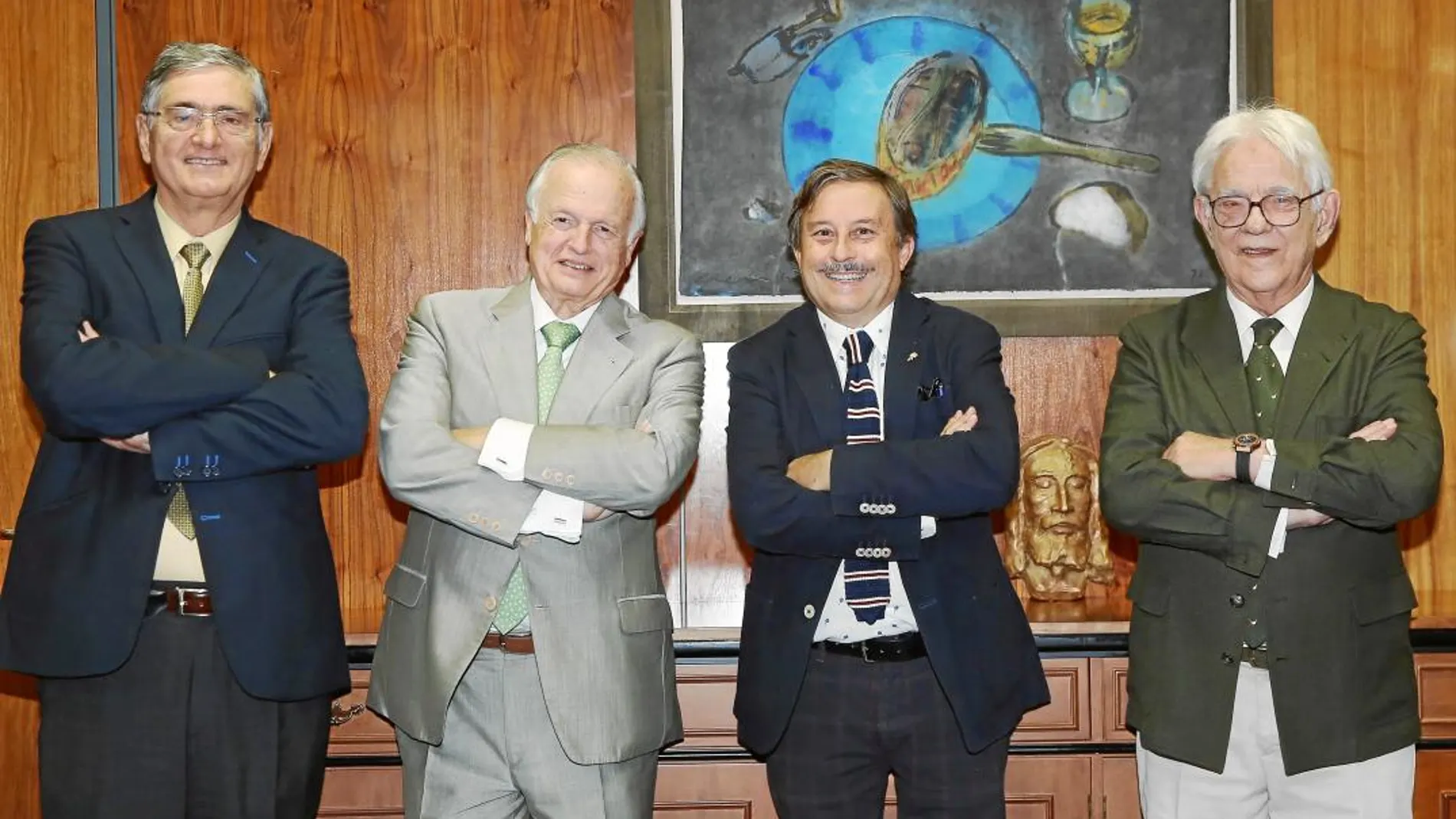 Ángel González, Francisco Zaragoza, José Miguel Rodríguez González-Moro y Antonio Sierra.