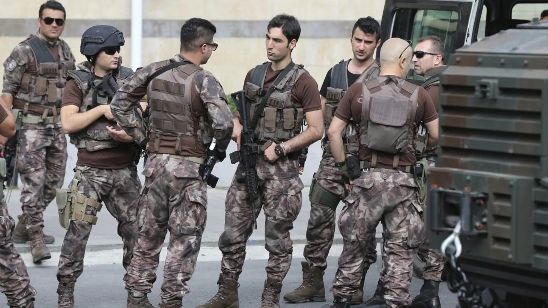 Miembros de las fuerzas especiales turcas esta semana