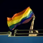 Una bandera ondeada el Día del Orgullo Gay / Javier F. Largo