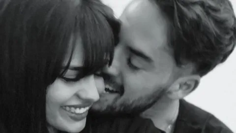 Sara Sálamo y el jugador madridista Isco Alarcón
