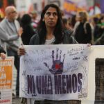 Manifestantes marchan para pedir la liberación de Belén, una joven tucumana presa desde hace dos años por aborto.