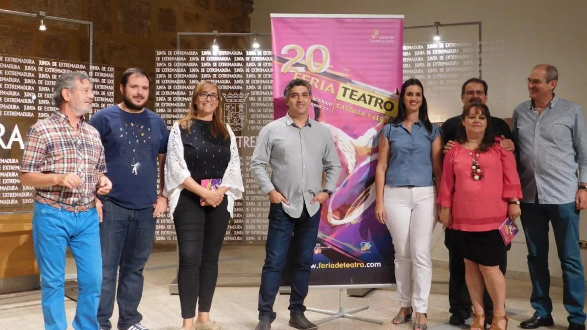 Presentación en la localidad extremeña de Mérida de una nueva edición de la Feria de Teatro de Castilla y León, que se celebrará en Ciudad Rodrigo