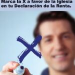 Una imagen de la campaña de la Iglesia sobre la donación en el IRPF
