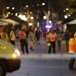Imágenes de La Rambla tras el atentado