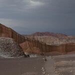 El desierto de Atacama al caer la noche