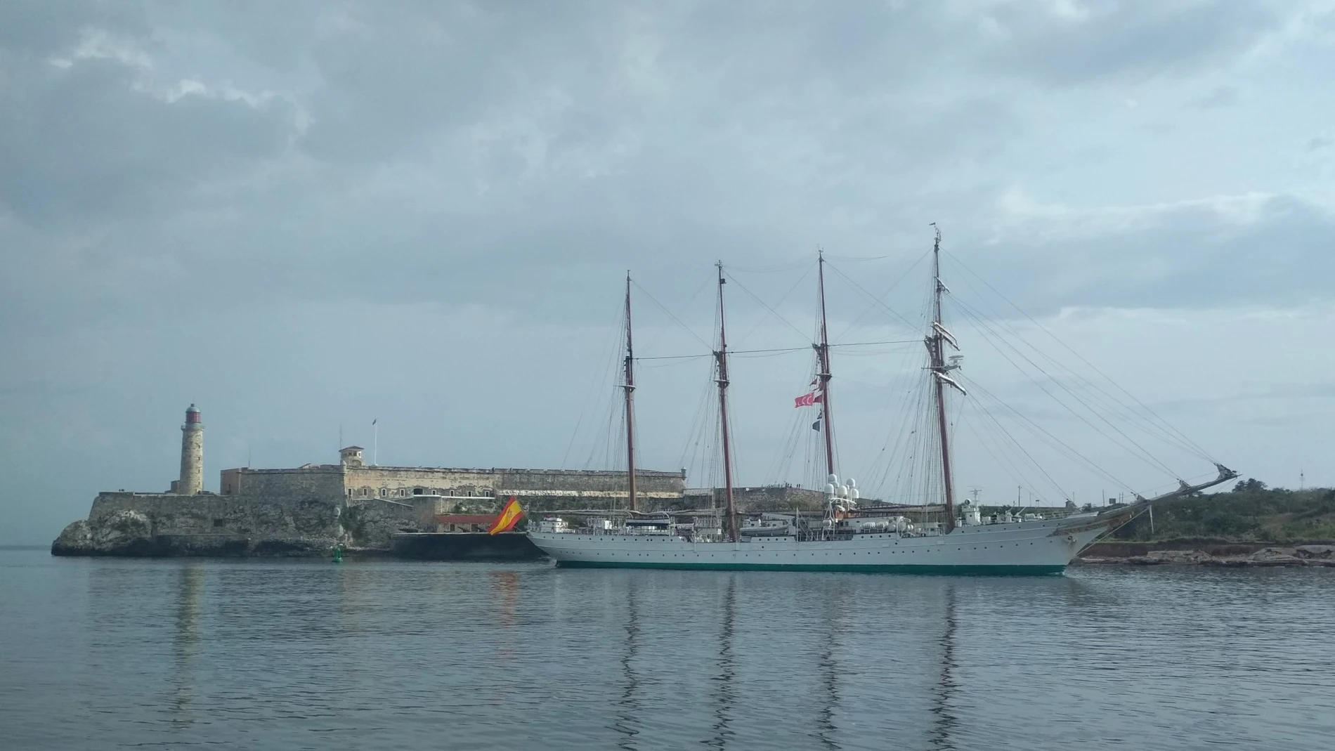 El Juan Sebastián de Elcano llega a La Habana tras tres meses de travesía