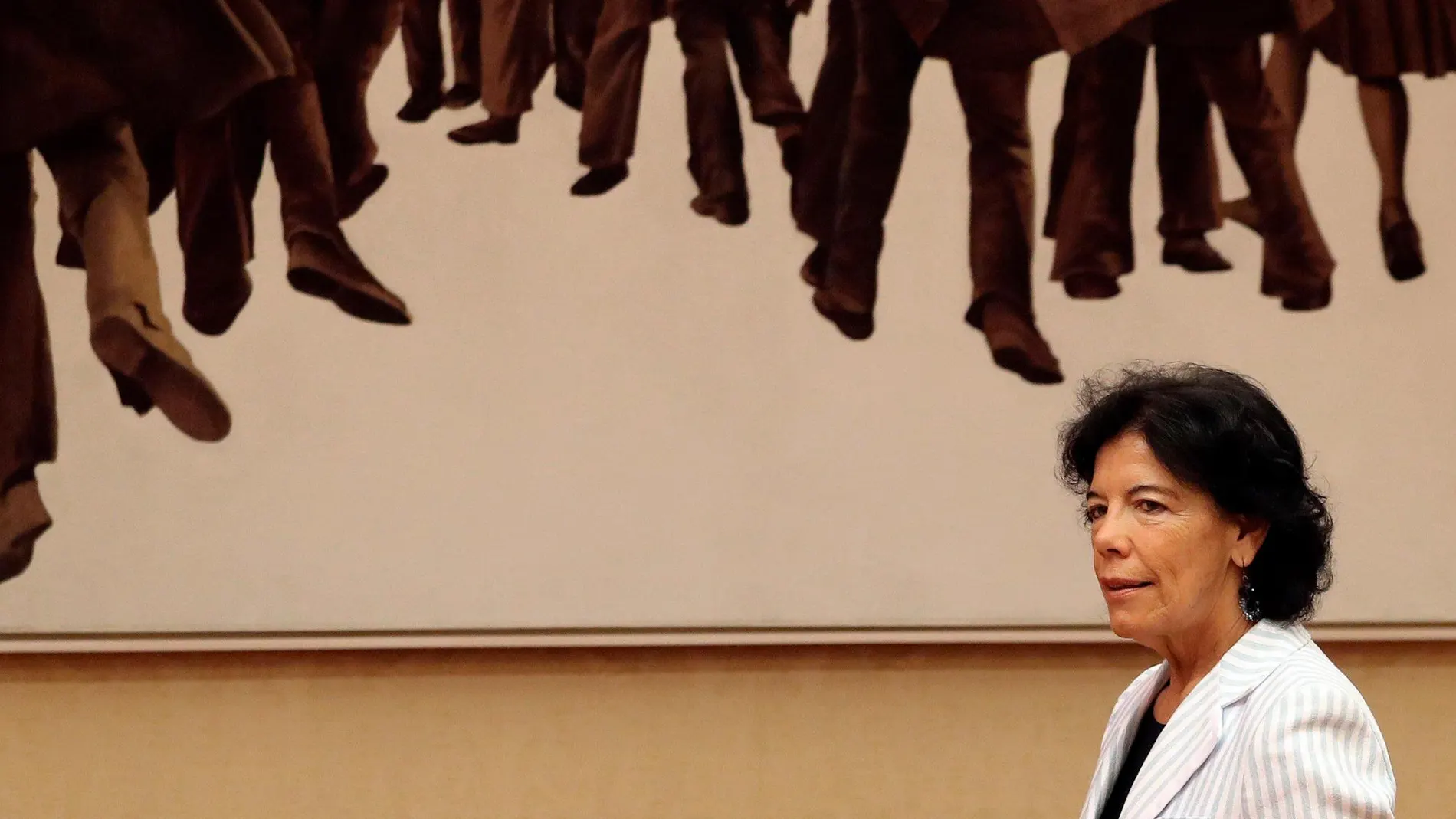 La ministra de Educación y Formación Profesional, Isabel Celaá, en la Comisión de Educación del Congreso / Foto: Efe