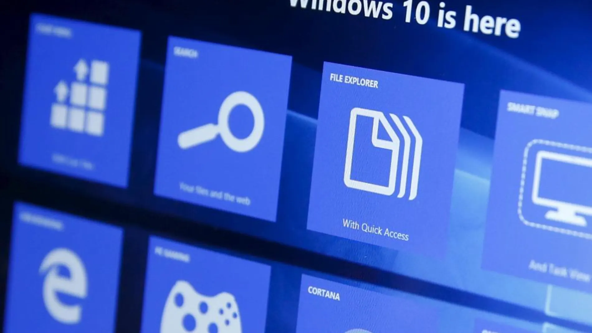 Un ordenador mostrando Windows 10