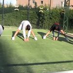 Calentamiento en pádel