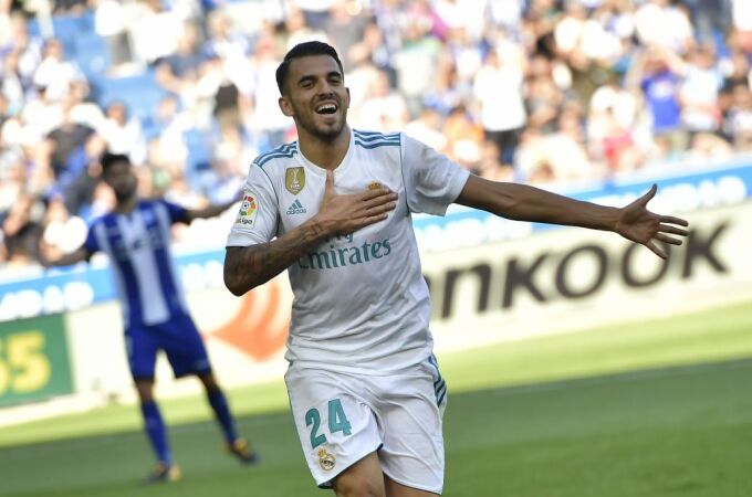 Dani Ceballos con el Real Madrid.